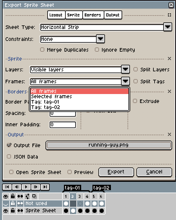 aseprite build hangs when generating xml headers